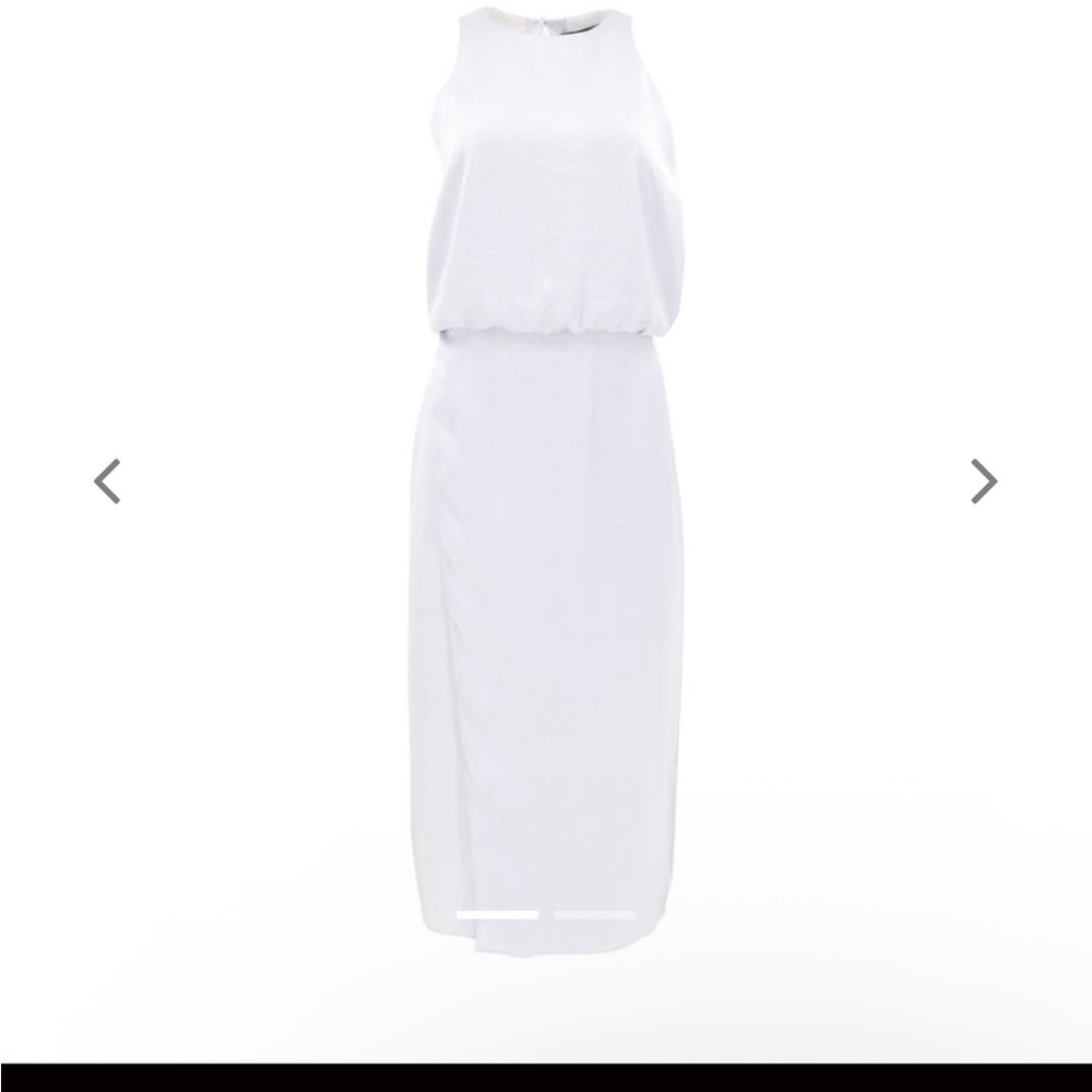Theory Light Blue Satin Skirt